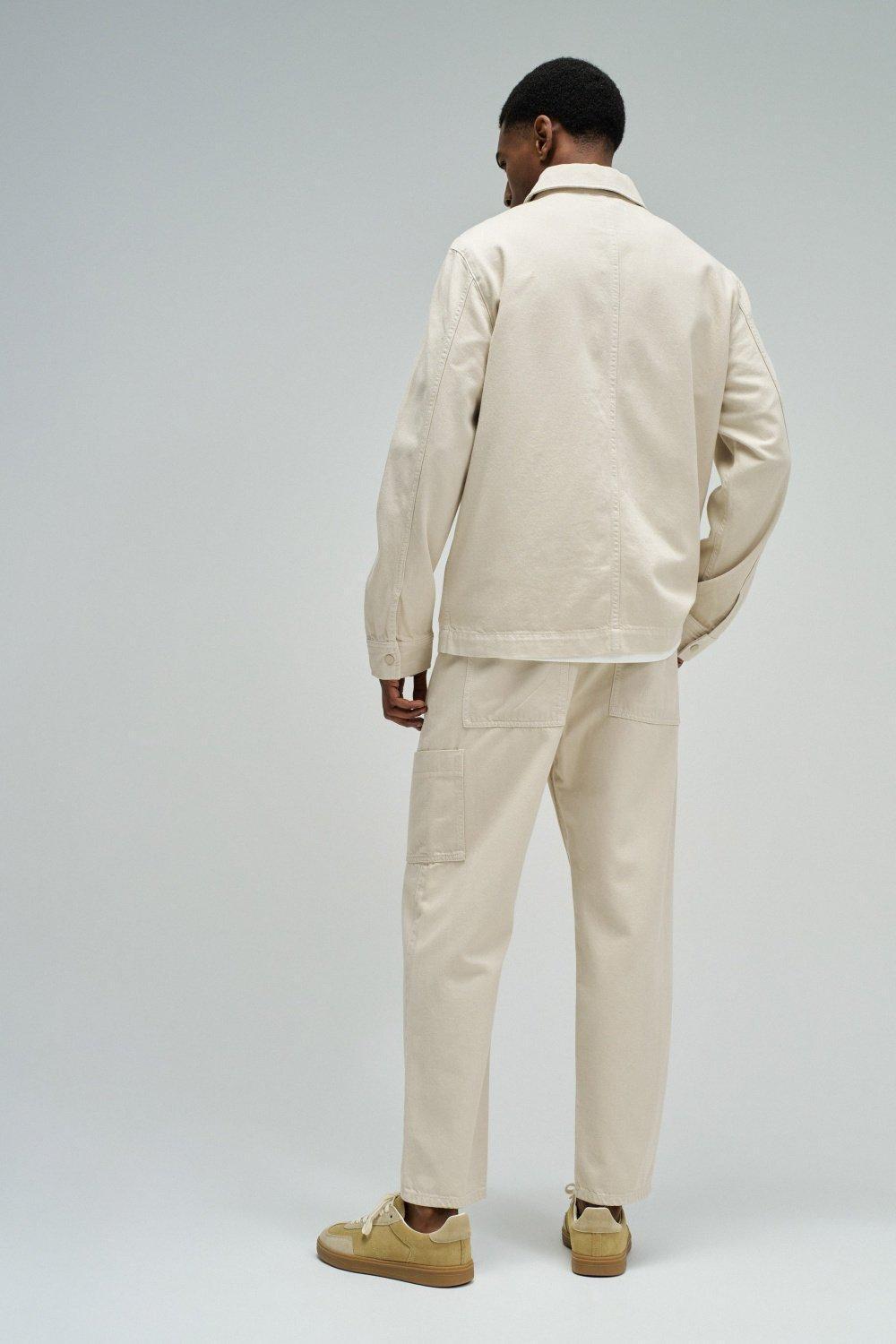 Light Denim Shirt Jacket, Grey, large image number 3