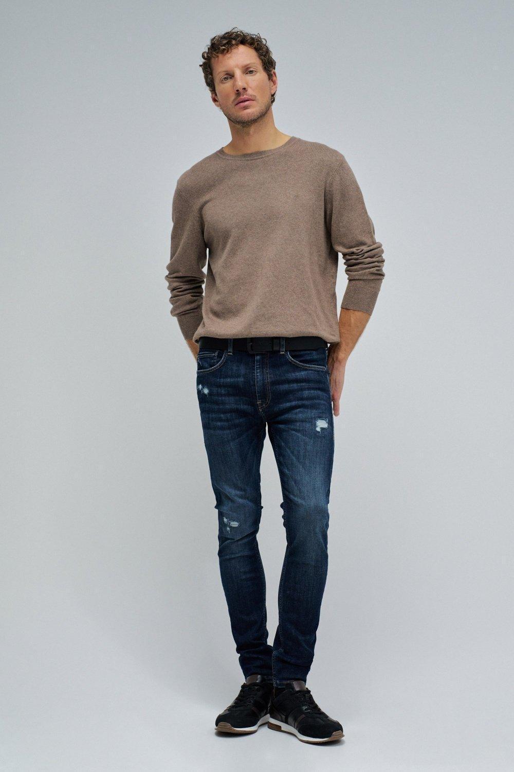 Skinny Fit Jeans, Navy, medium