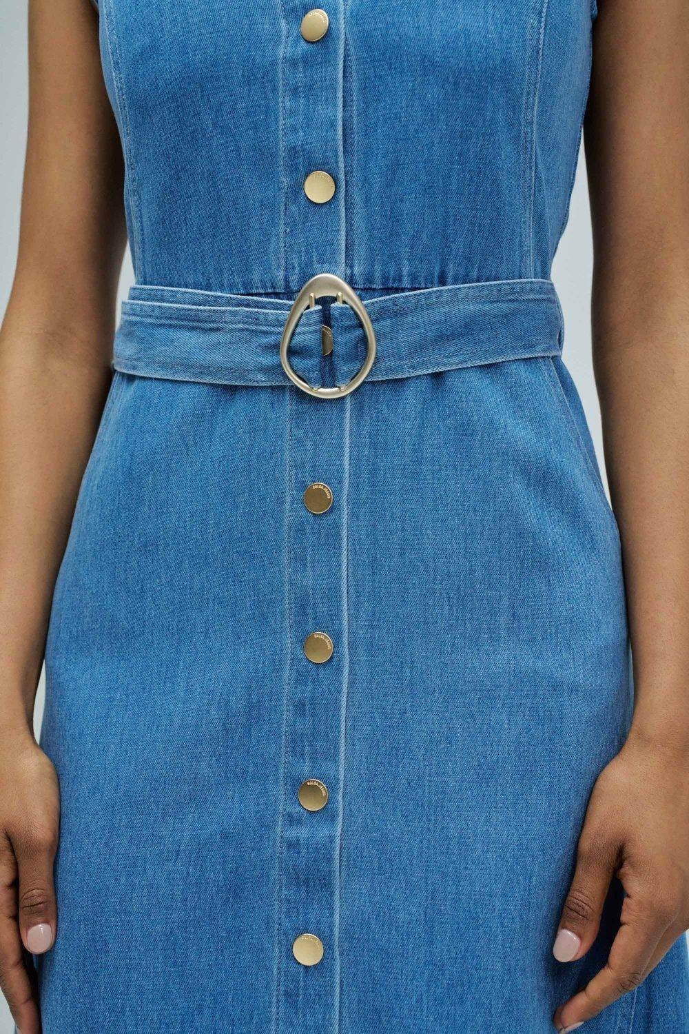 Lightdenim Dress, Navy, large image number 4