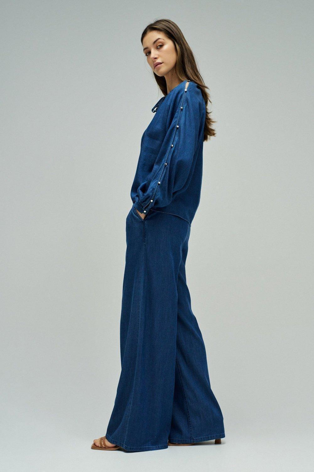 Lightdenim Blouse, Dark Blue, medium