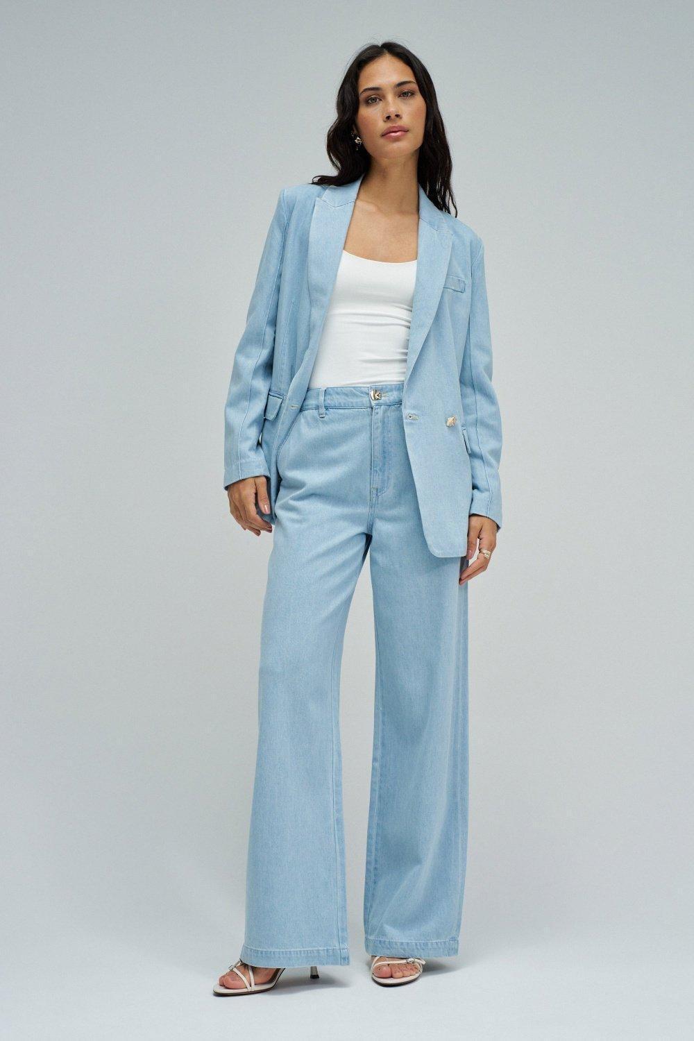 Lightdenim Blazer, Blue, large image number 1