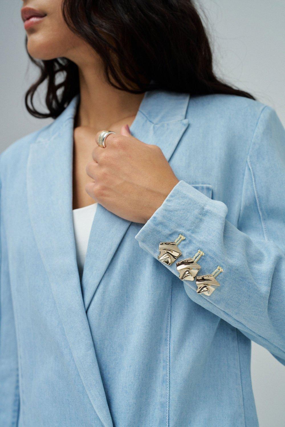 Blazer Light Denim, Blue, large image number 4