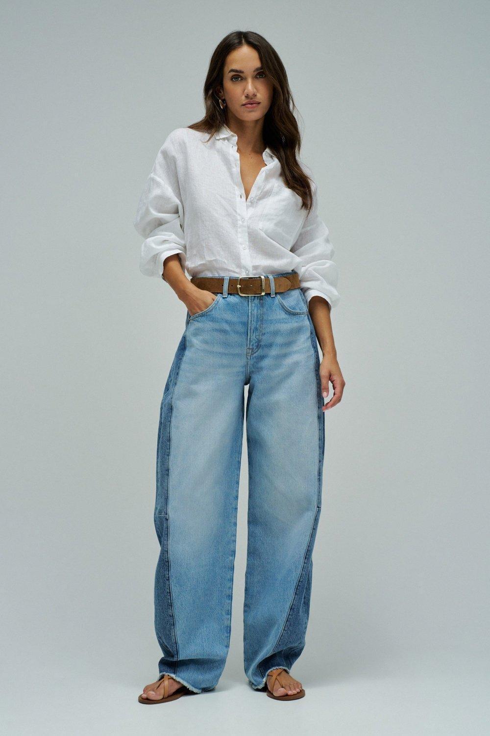 Barrel Jeans, Blue, medium
