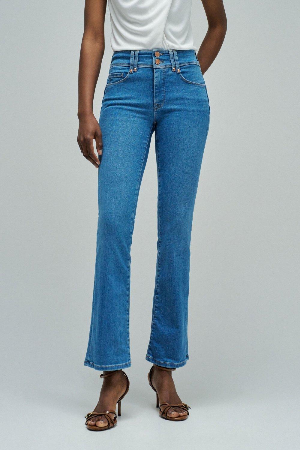 Secret Push In Bootcut Jeans, Navy, medium