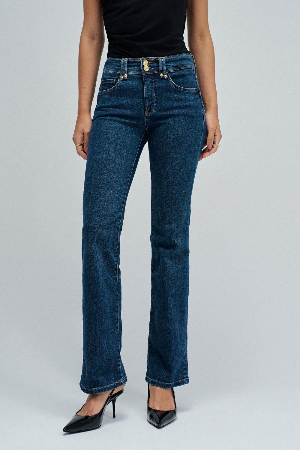 Secret Push In Bootcut Jeans, Blue, large image number 0
