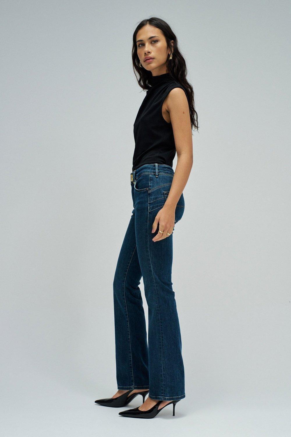 Secret Push In Bootcut Jeans, Blue, large image number 2