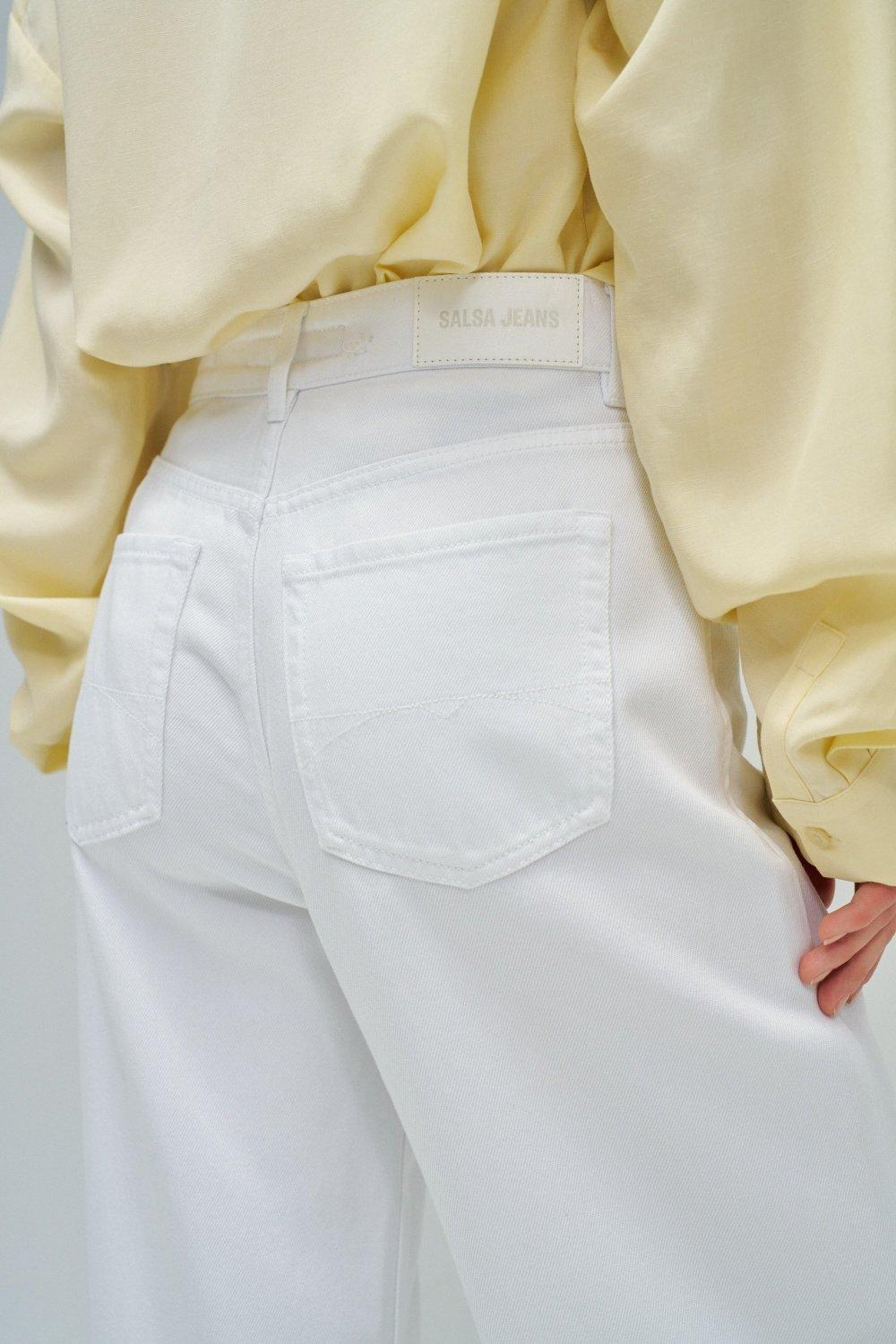 Jeans Wide Leg Basic Wash, White, large image number 4