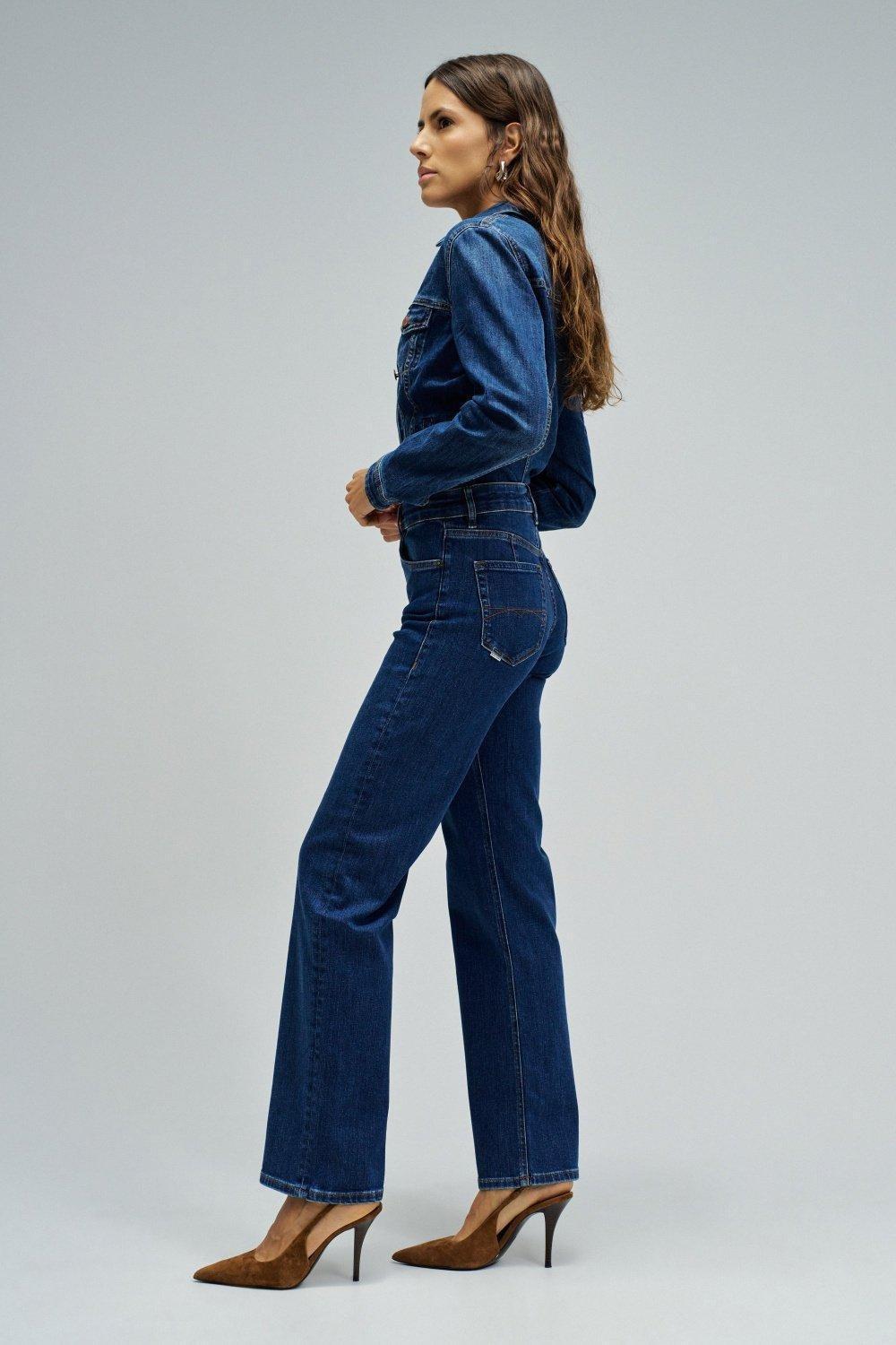 True Straight Jeans, Navy, large image number 2