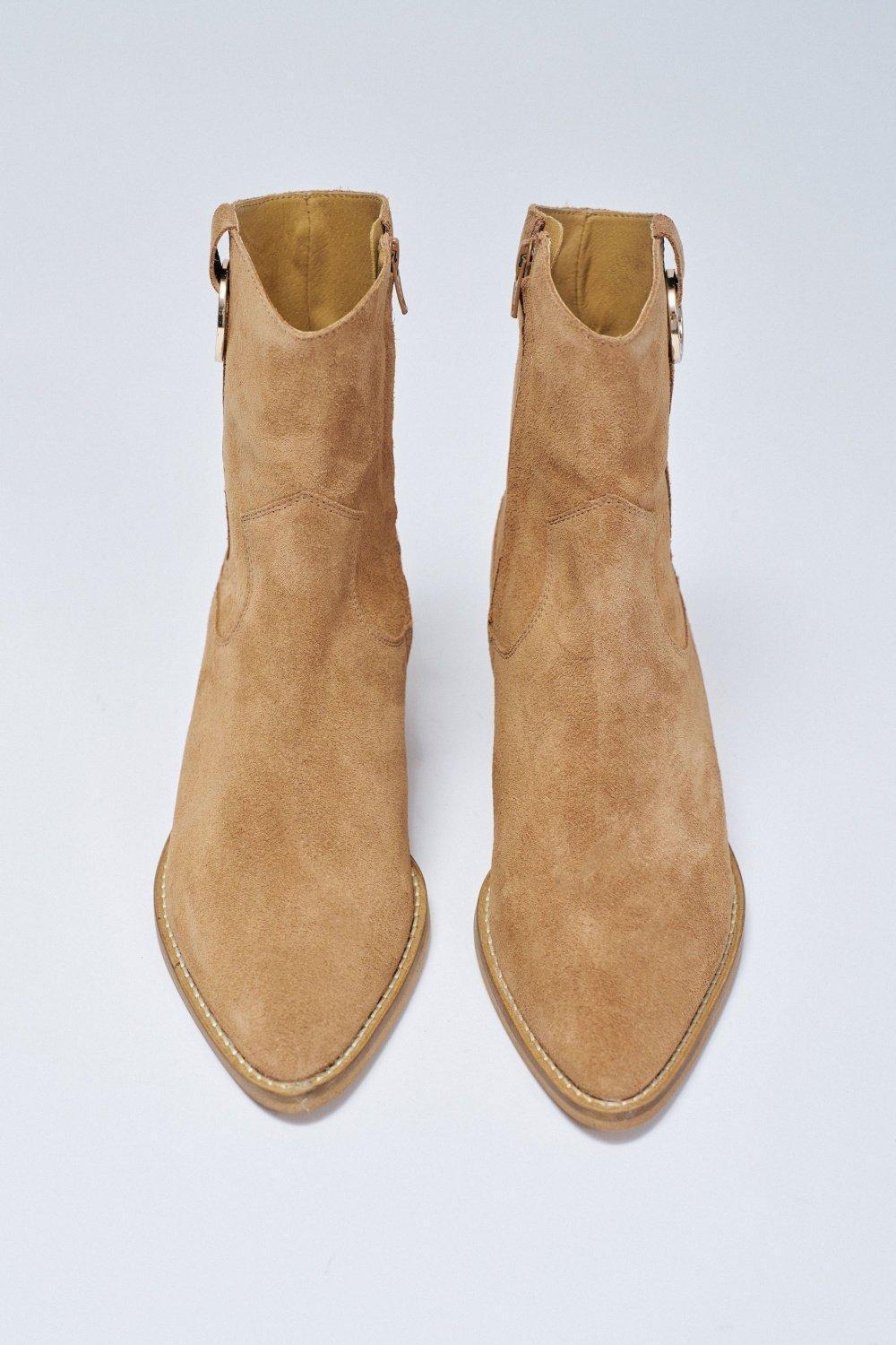 Suede Boots, Brown, large image number 4