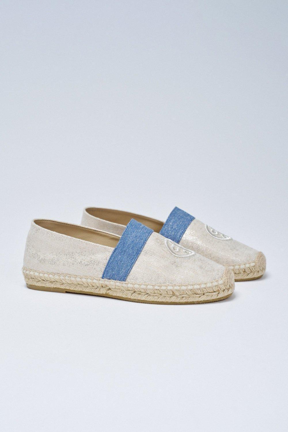 Denim Detail Alpercatas, Pearl, large image number 2