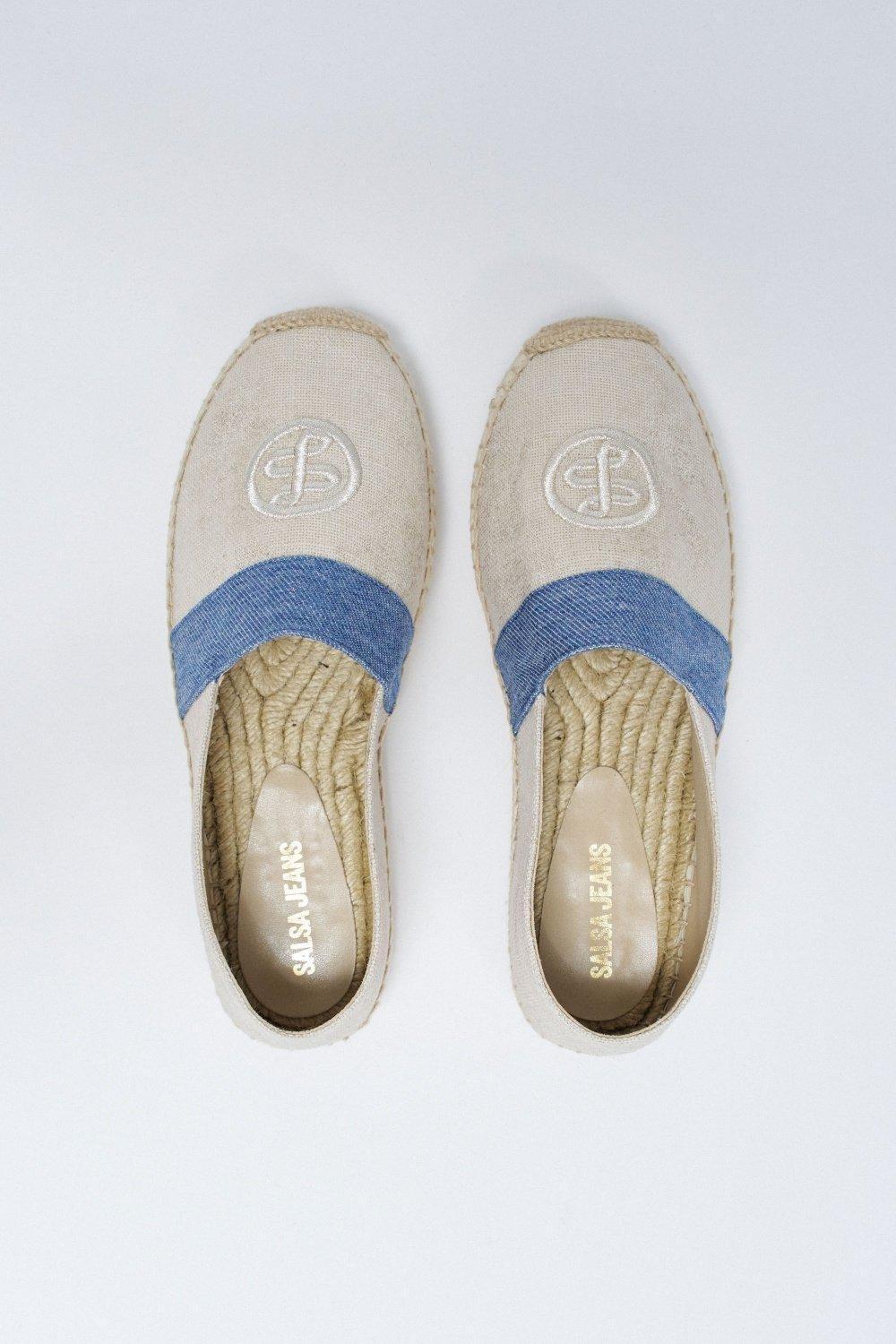 Denim Detail Alpercatas, Pearl, large image number 4