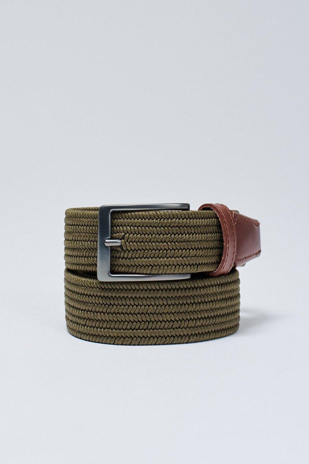 Woven Belt, Green, large image number 3