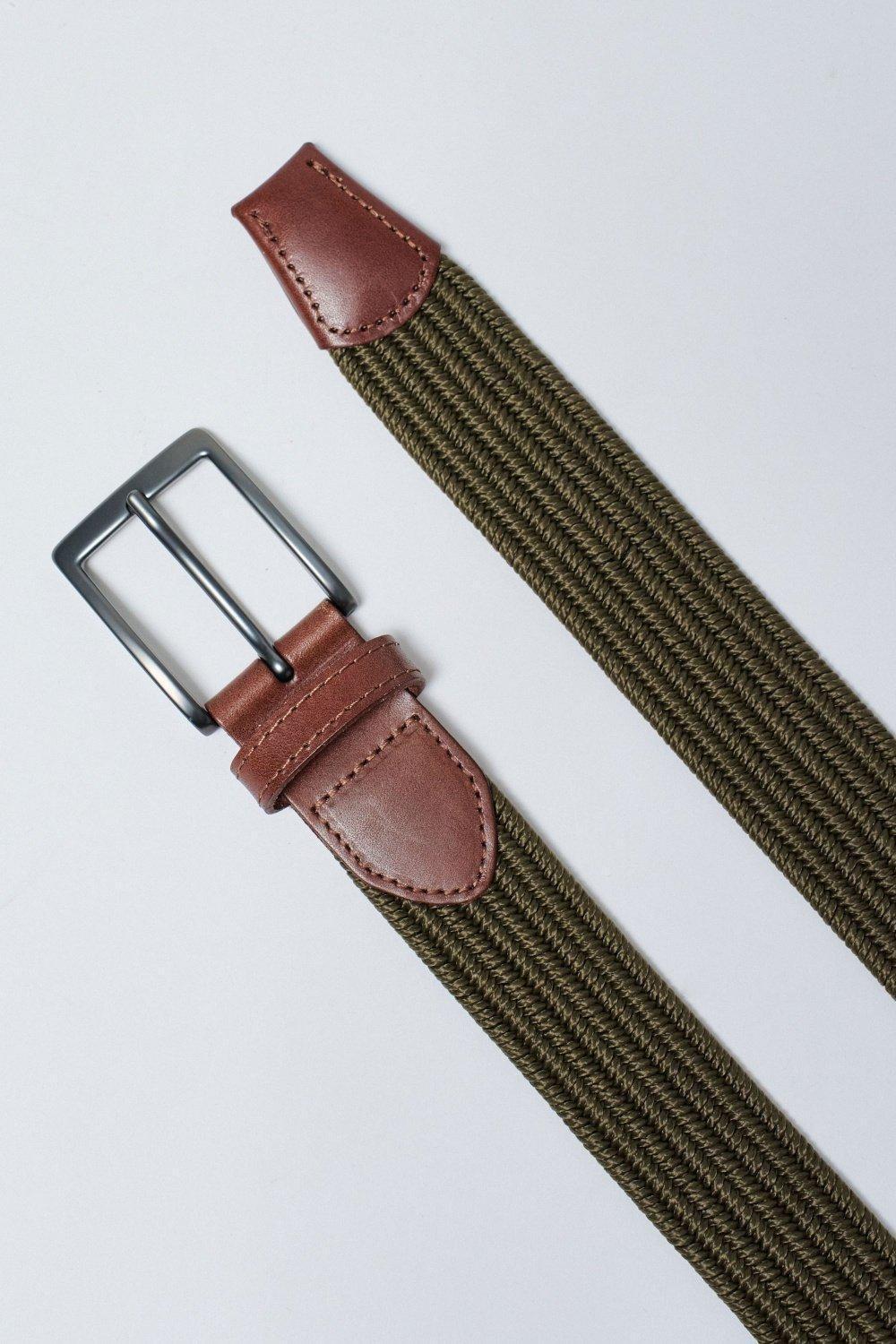 Woven Belt, Green, large image number 4