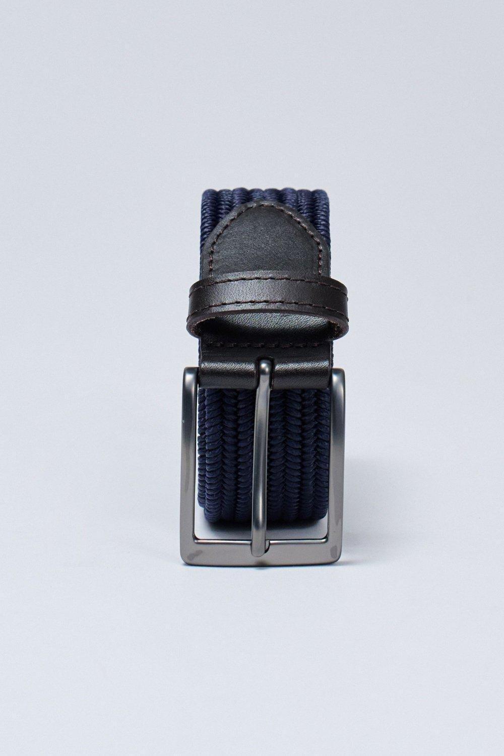 Woven Belt, Blue, medium