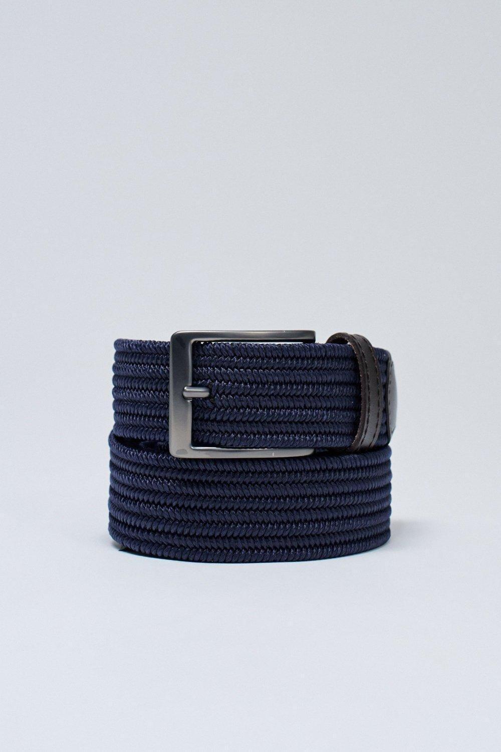 Woven Belt, Blue, large image number 3