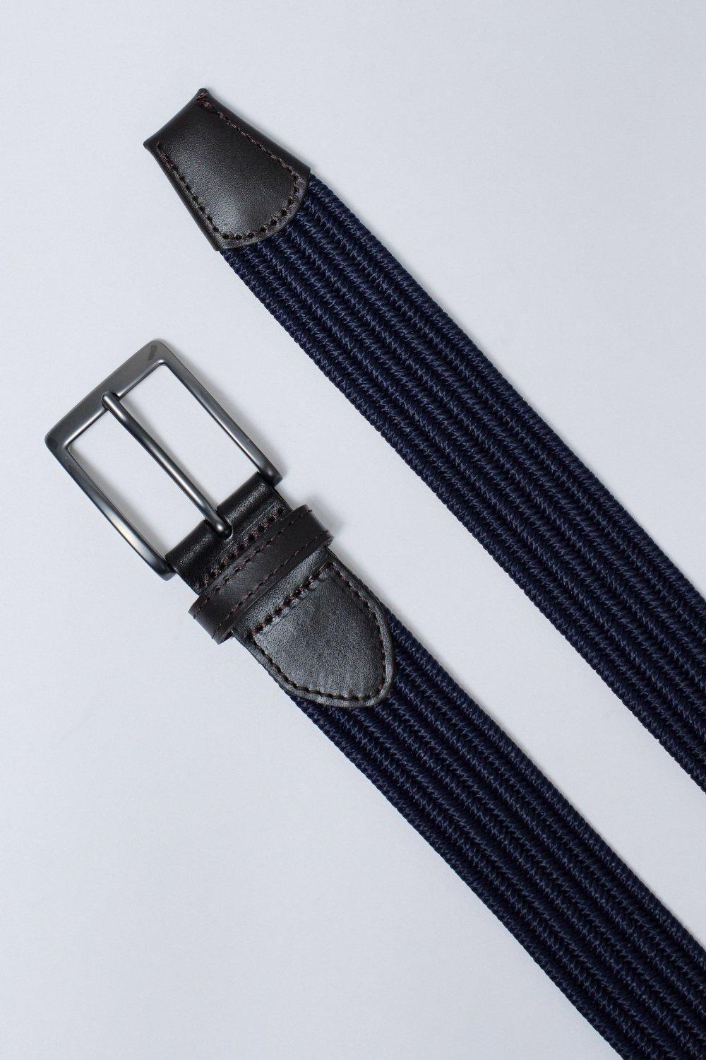 Woven Belt, Blue, large image number 4