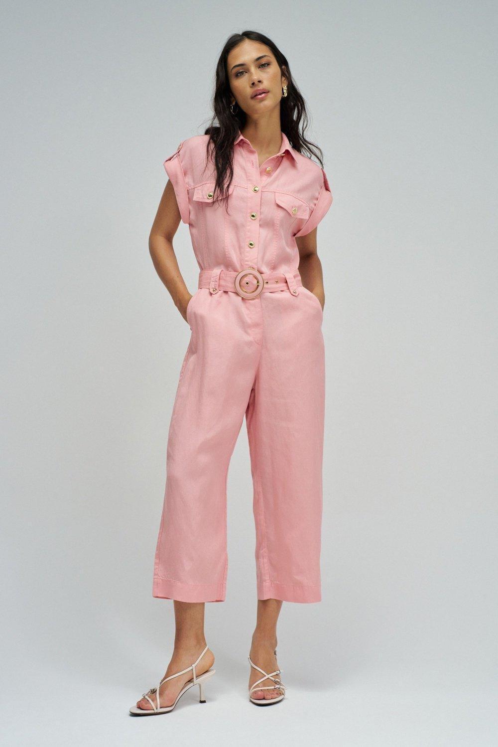 Lightdenim Overall, Pink, medium
