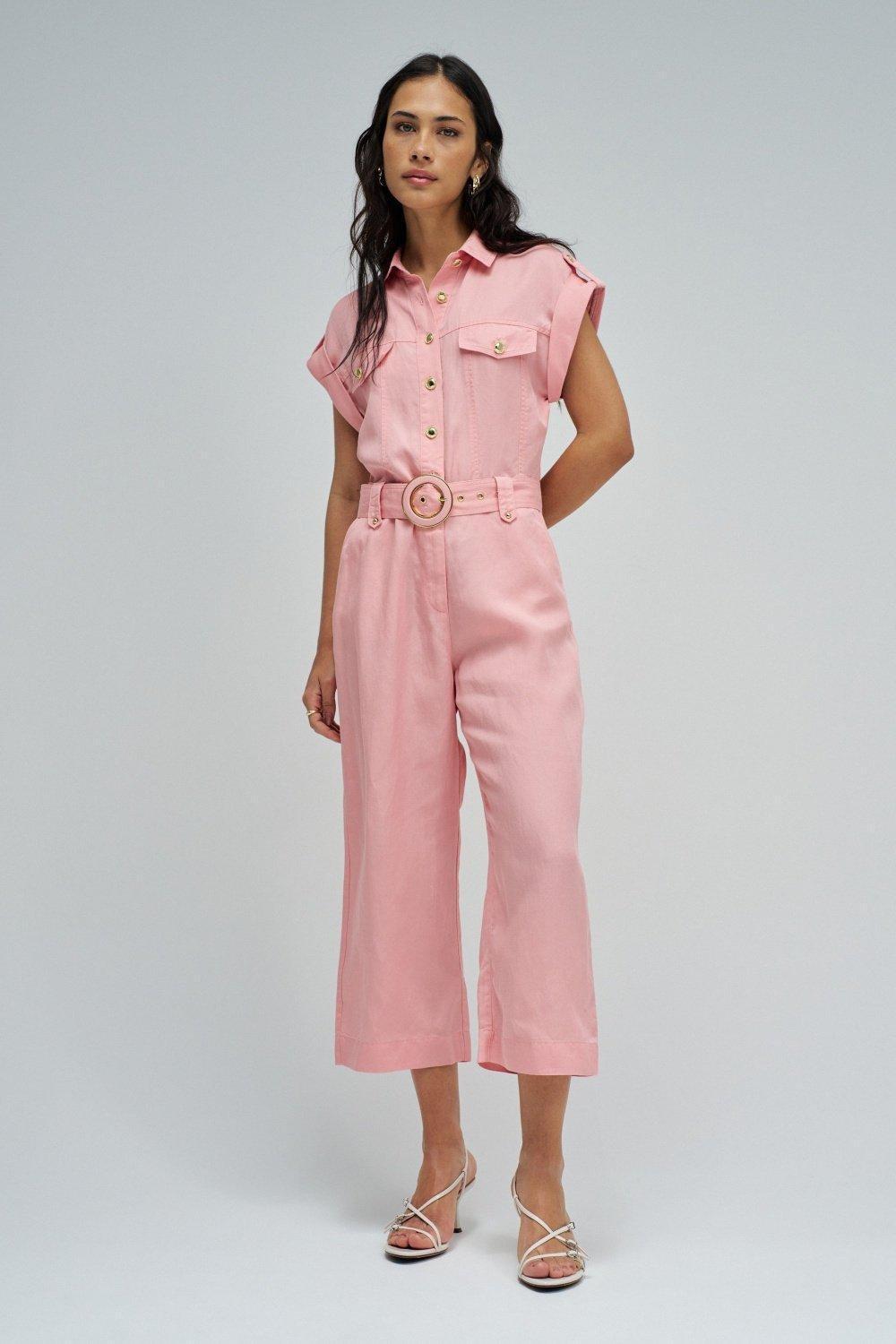 Lightdenim Overall, Pink, medium
