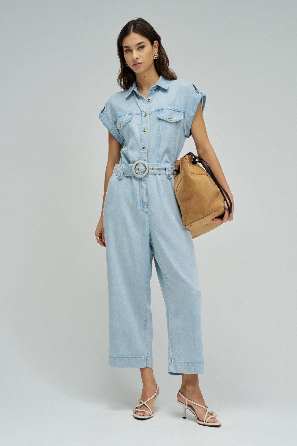 Overall In Lightdenim, Blue, large image number 0