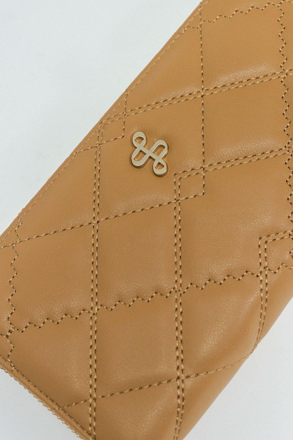Wallet Leather Effect, Cream, large image number 4