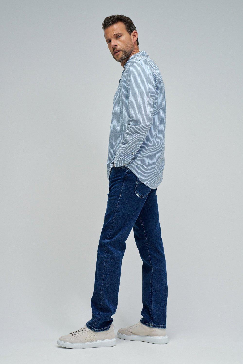 Shirt With Stripes, Blue, medium