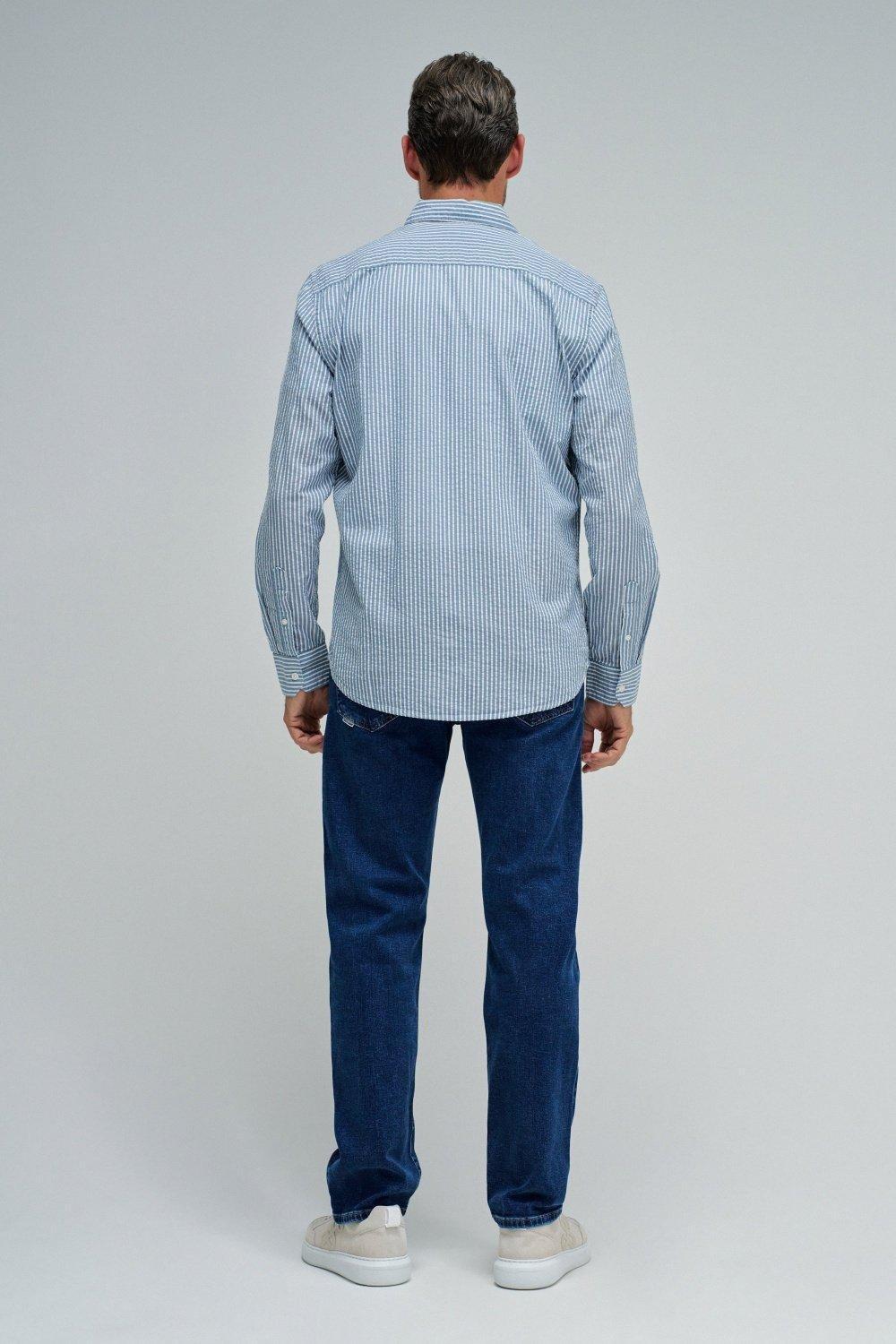 Shirt With Stripes, Blue, large image number 3