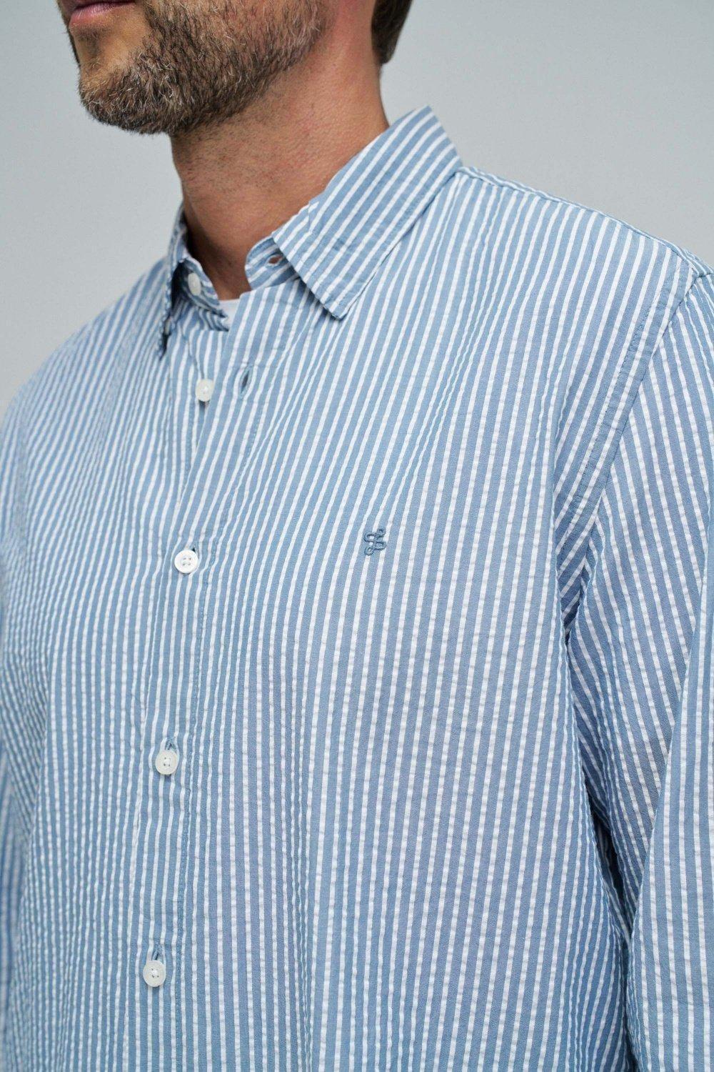 Shirt With Stripes, Blue, large image number 4