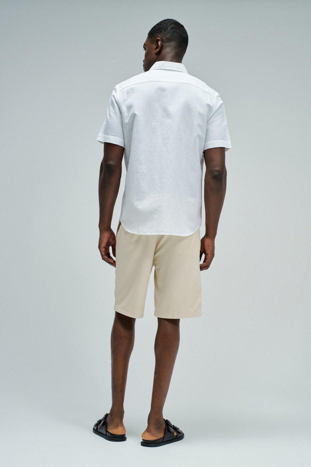 Shirt With Linen, White, large image number 3