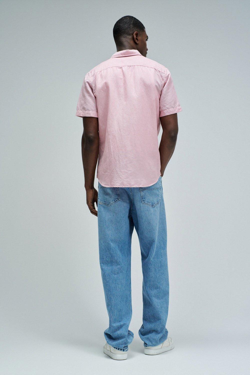 قميص مع الكتان, Pink, large image number 3