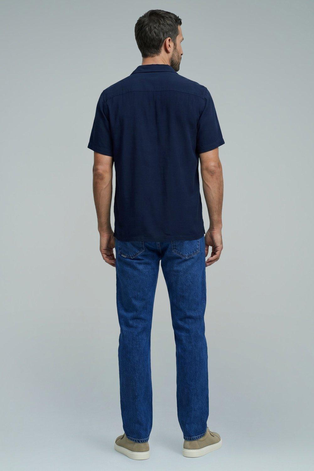 Short Sleeved Shirt, Blue, large image number 3