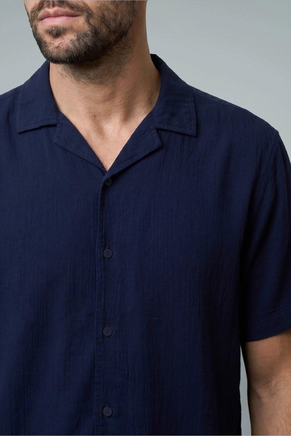 Short Sleeved Shirt, Blue, large image number 4