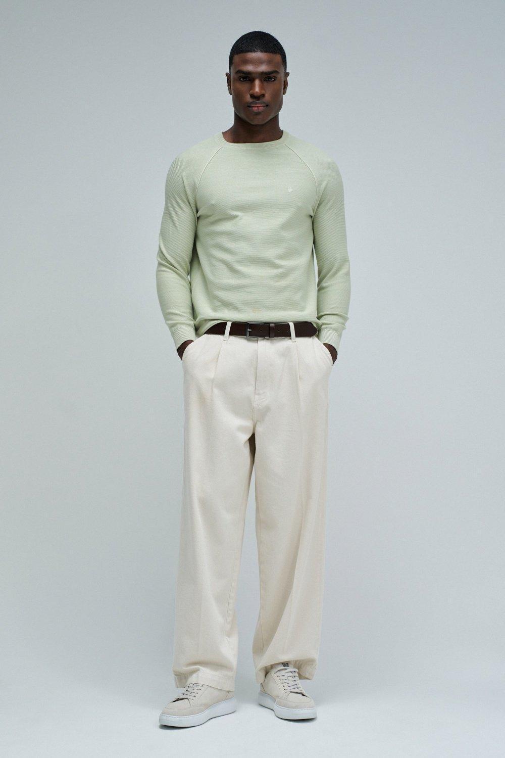 Knitted Jumper, Green, medium