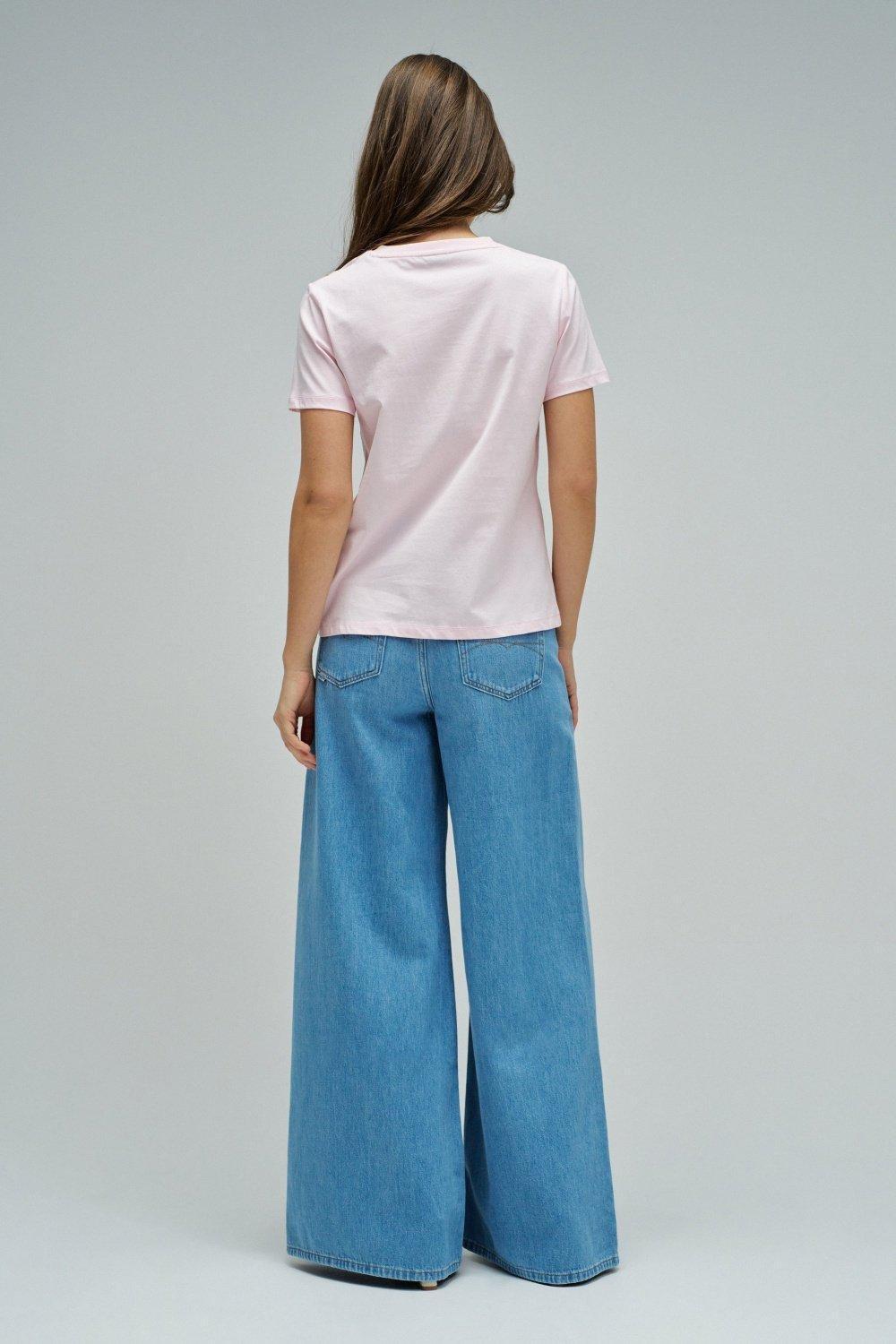 T-Shirt With Branding, Pink, large image number 3