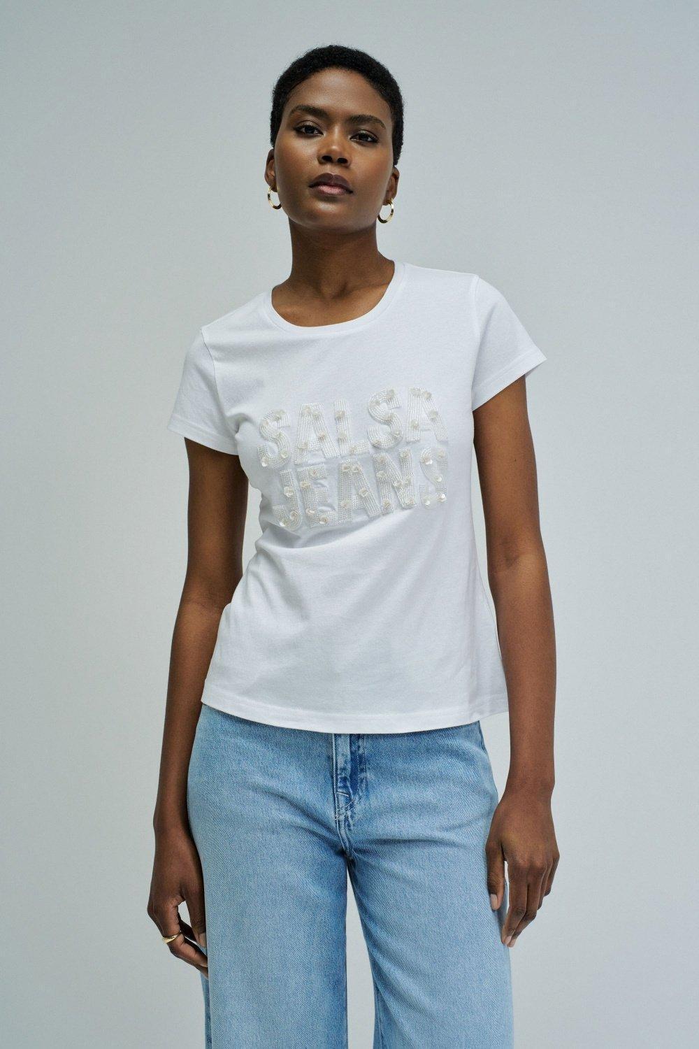 Dress With Branding, White, medium