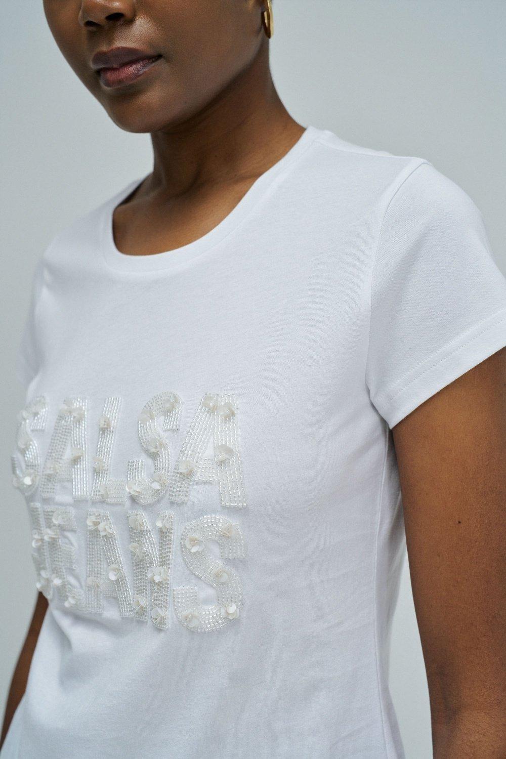 Dress With Branding, White, large image number 4