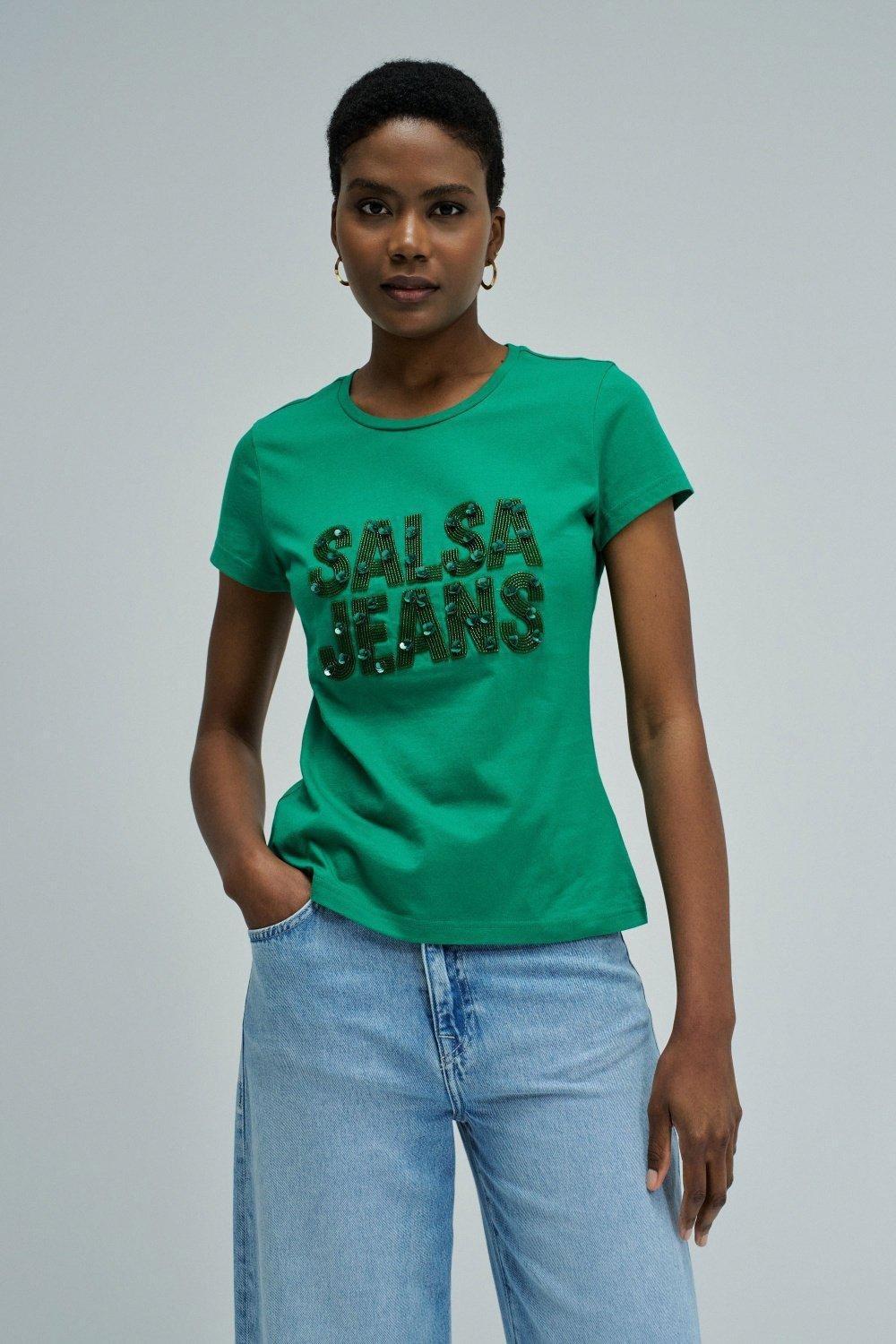 Dress With Branding, Green, medium