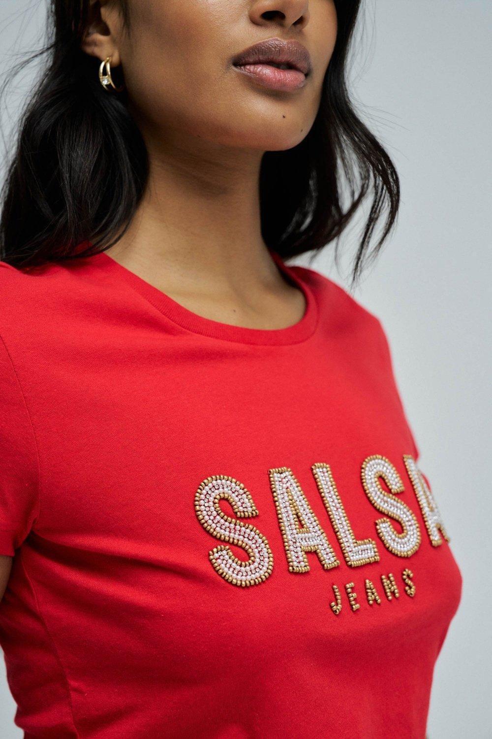 Dress With Branding, Red, large image number 4