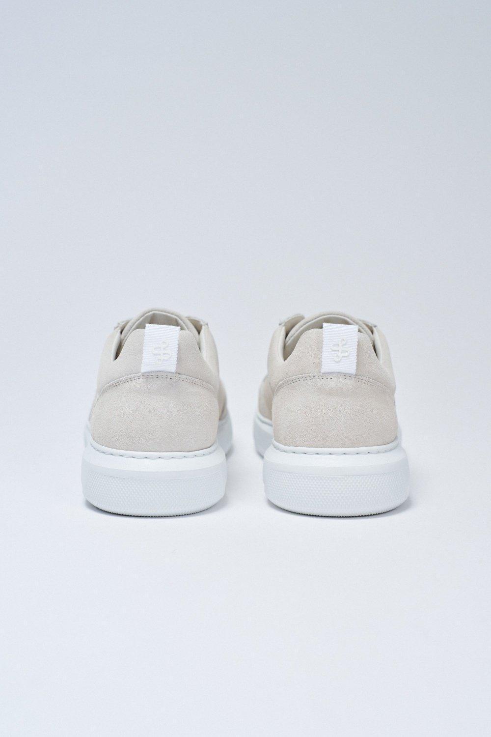 Leather Trainers, Beige, large image number 3
