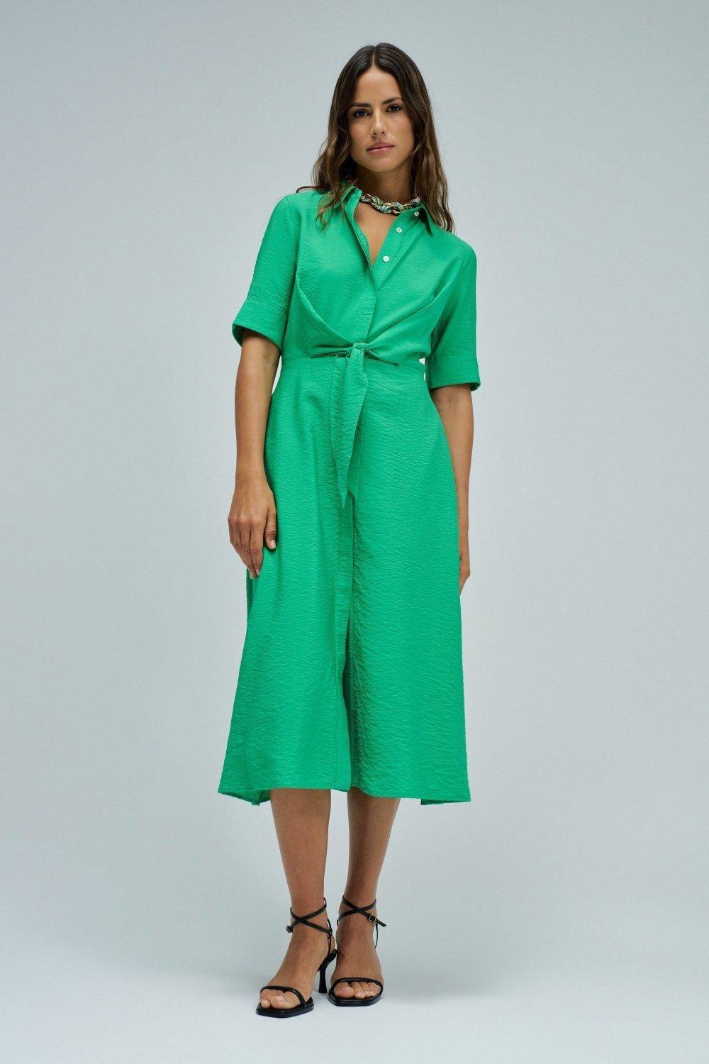 Shirt Dress With Floral Pattern, 2101_521, large image number 1