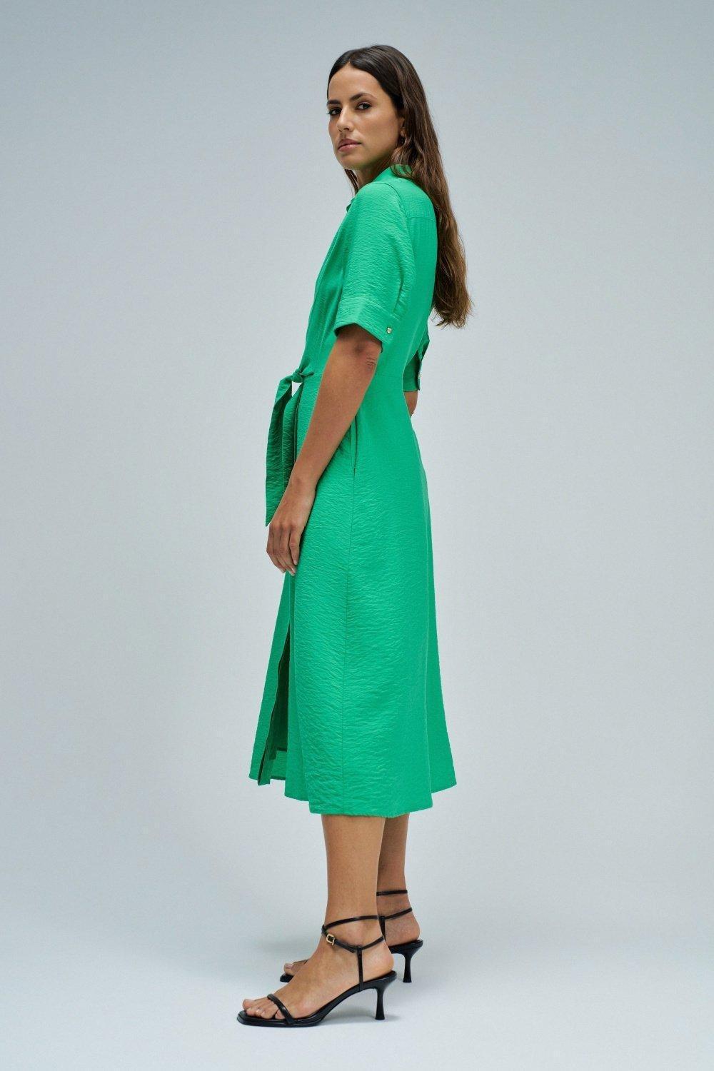 Shirt Dress With Floral Pattern, 2101_521, large image number 2