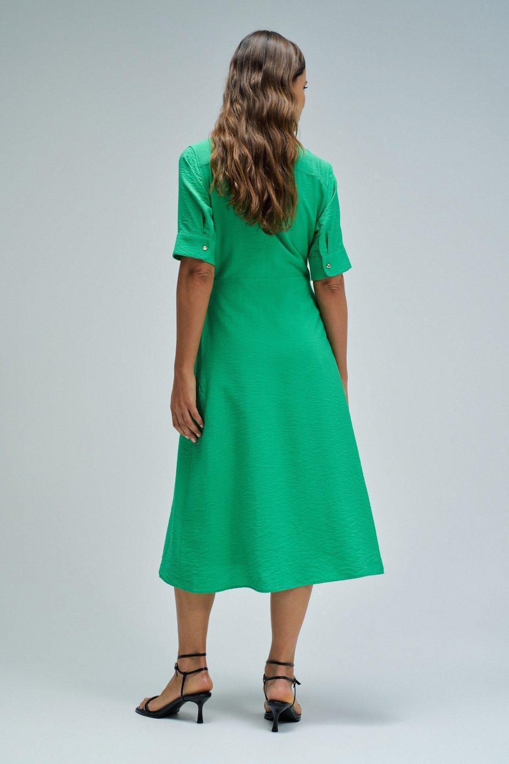 Shirt Dress With Floral Pattern, 2101_521, large image number 3