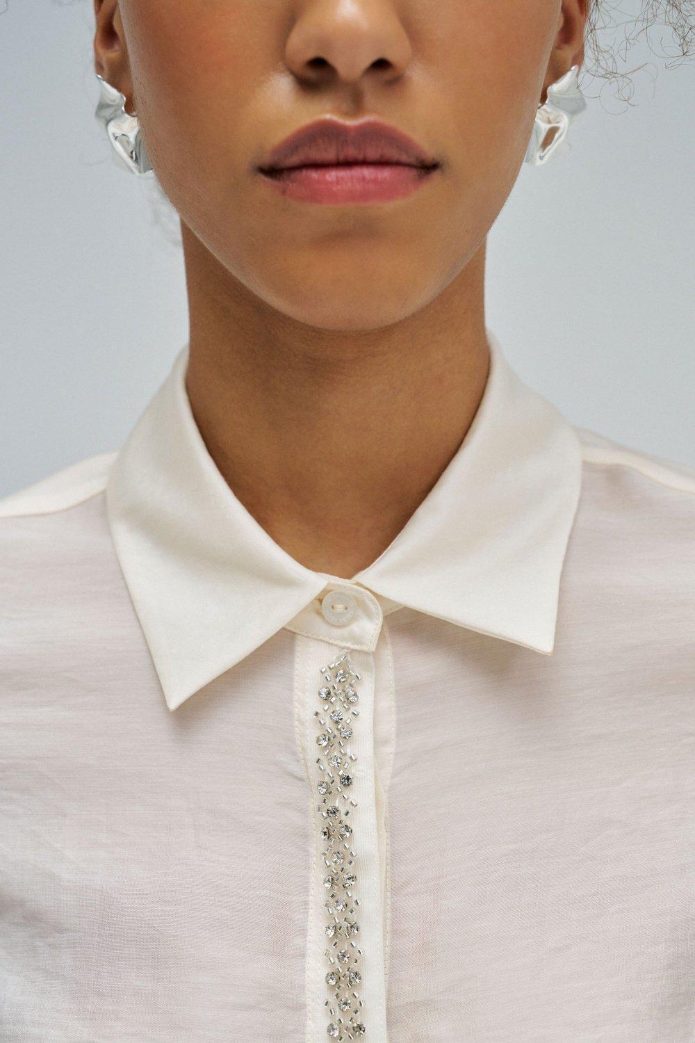 Shirt With Sparkles, Beige, large image number 4