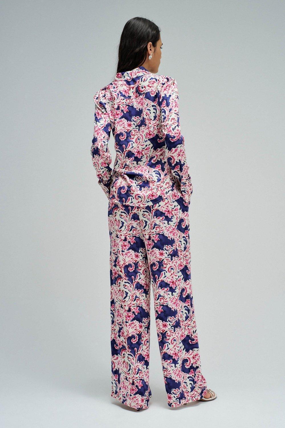 Shirt With Floral Pattern, Blue, large image number 3