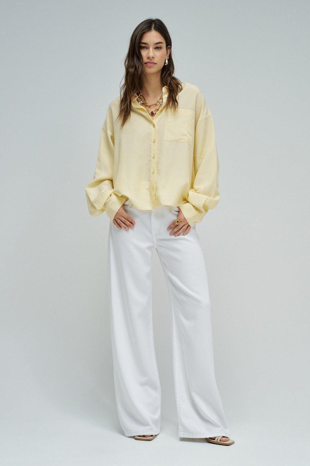 Lightdenim Shirt, Yellow, large image number 1