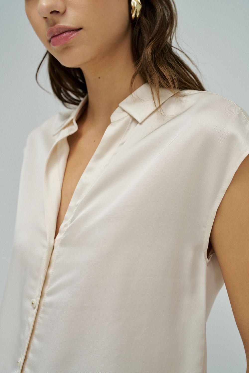 Blouse With Pattern, Beige, large image number 4