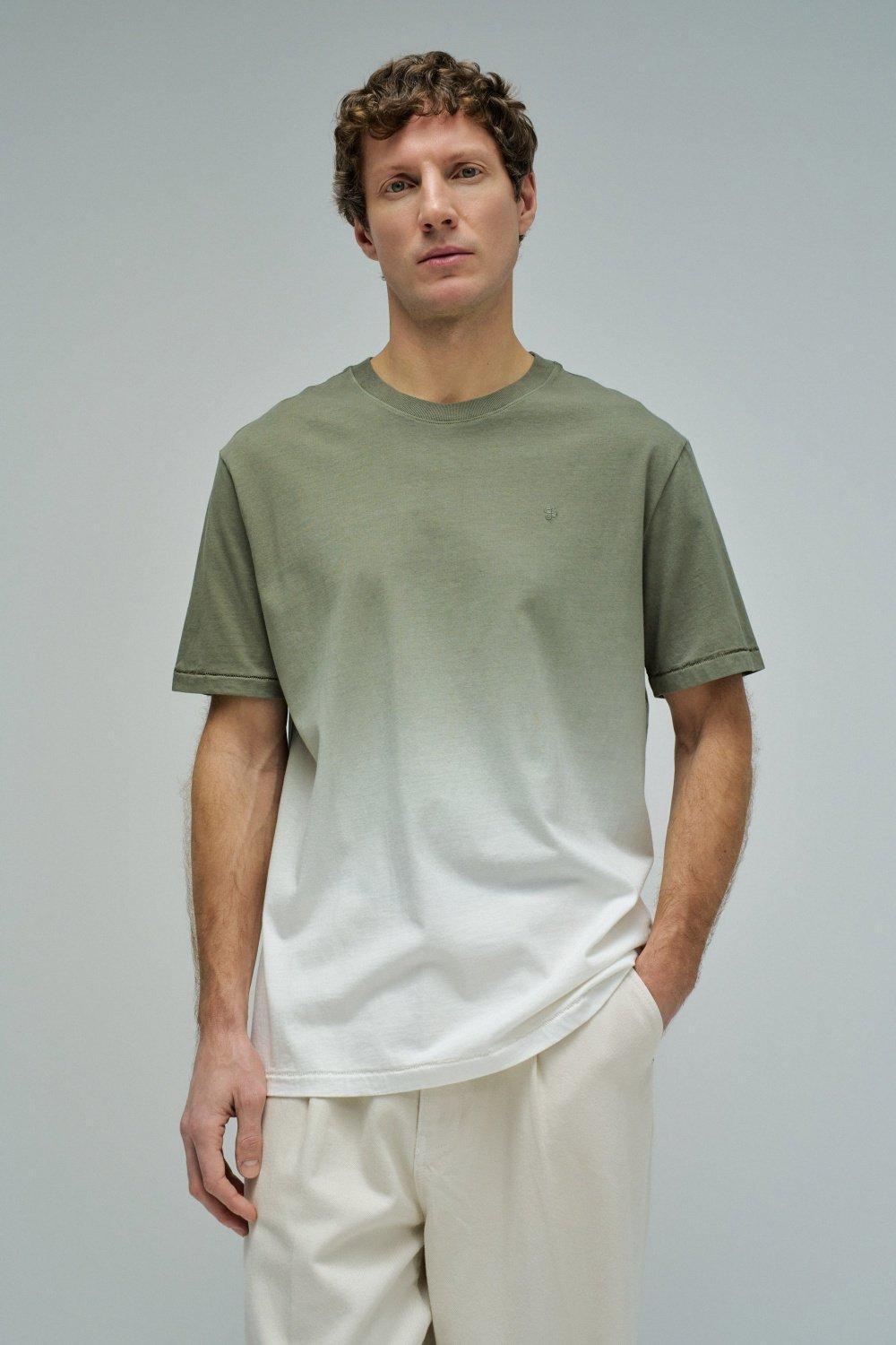 Regular Fit Dip Dye T-Shirt, Green, large image number 0