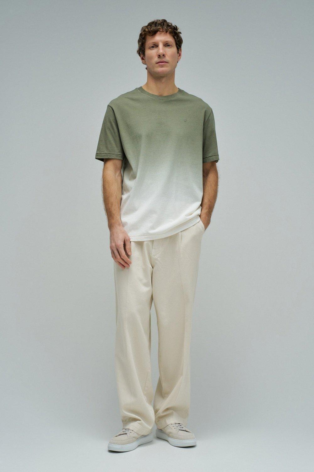 Regular Fit Dip Dye T-Shirt, Green, large image number 1