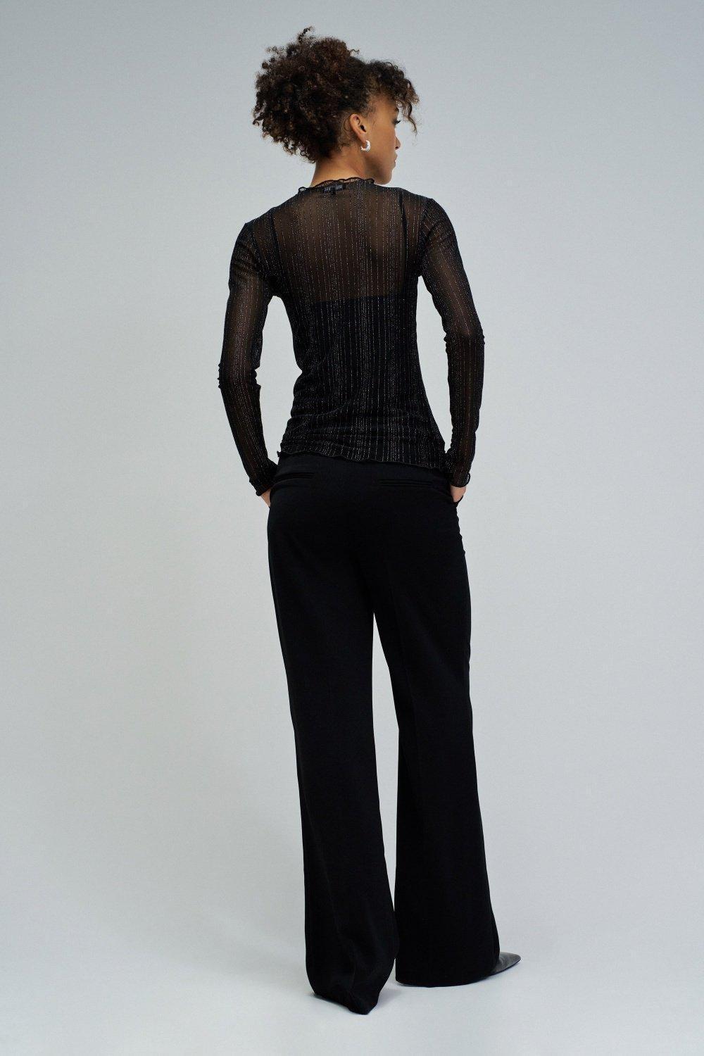 Tulle Sweater, Black, large image number 3