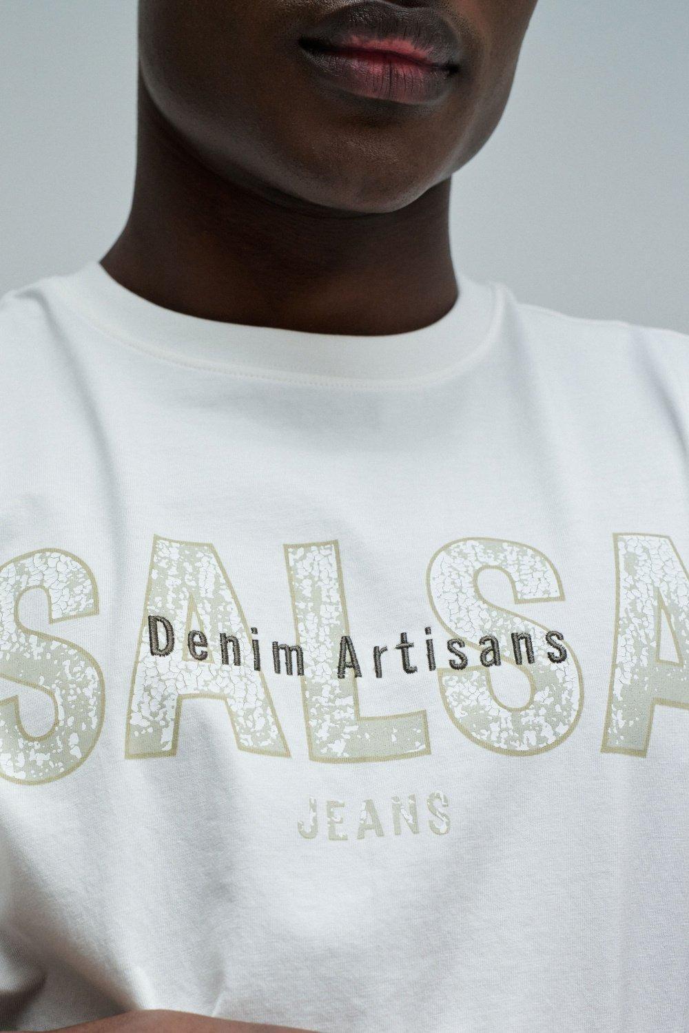 T Shirt With Branding, Pearl, large image number 4