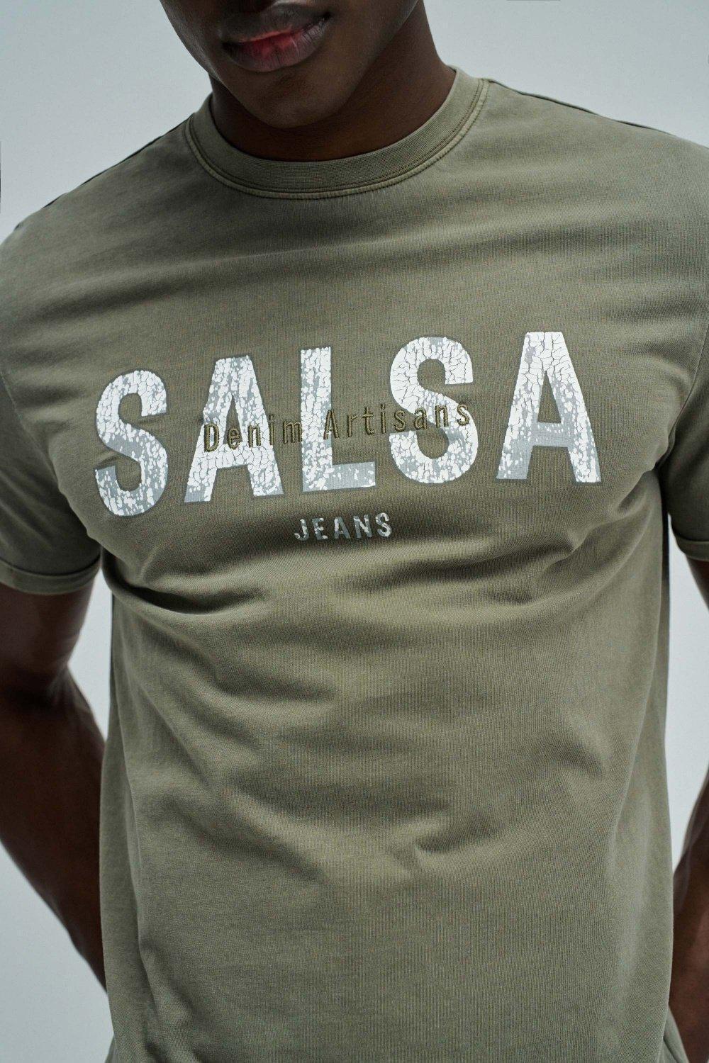 T Shirt With Branding, Green, large image number 4